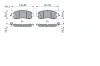 Bremsbelagsatz, Scheibenbremse Vorderachse BOSCH 0 986 424 638 Bild Bremsbelagsatz, Scheibenbremse Vorderachse BOSCH 0 986 424 638