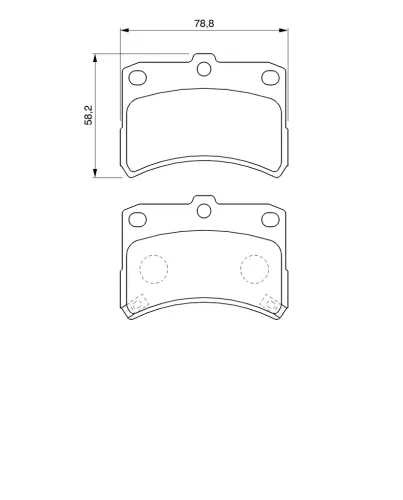 Bremsbelagsatz, Scheibenbremse Vorderachse BOSCH 0 986 424 643 Bild Bremsbelagsatz, Scheibenbremse Vorderachse BOSCH 0 986 424 643
