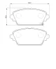 Bremsbelagsatz, Scheibenbremse Vorderachse BOSCH 0 986 424 663 Bild Bremsbelagsatz, Scheibenbremse Vorderachse BOSCH 0 986 424 663
