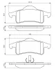 Bremsbelagsatz, Scheibenbremse BOSCH 0 986 424 665 Bild Bremsbelagsatz, Scheibenbremse BOSCH 0 986 424 665