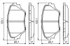 Bremsbelagsatz, Scheibenbremse BOSCH 0 986 424 719 Bild Bremsbelagsatz, Scheibenbremse BOSCH 0 986 424 719