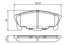 Bremsbelagsatz, Scheibenbremse Vorderachse BOSCH 0 986 424 737 Bild Bremsbelagsatz, Scheibenbremse Vorderachse BOSCH 0 986 424 737