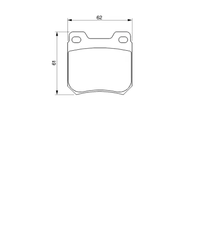 Bremsbelagsatz, Scheibenbremse Hinterachse BOSCH 0 986 424 754 Bild Bremsbelagsatz, Scheibenbremse Hinterachse BOSCH 0 986 424 754