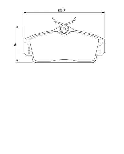 Bremsbelagsatz, Scheibenbremse BOSCH 0 986 424 781 Bild Bremsbelagsatz, Scheibenbremse BOSCH 0 986 424 781