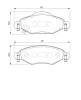 Bremsbelagsatz, Scheibenbremse Vorderachse BOSCH 0 986 424 788 Bild Bremsbelagsatz, Scheibenbremse Vorderachse BOSCH 0 986 424 788