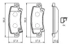 Bremsbelagsatz, Scheibenbremse BOSCH 0 986 424 790 Bild Bremsbelagsatz, Scheibenbremse BOSCH 0 986 424 790