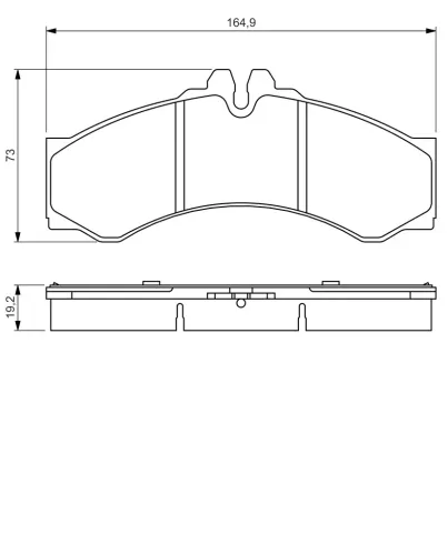 Bremsbelagsatz, Scheibenbremse BOSCH 0 986 424 832 Bild Bremsbelagsatz, Scheibenbremse BOSCH 0 986 424 832
