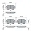 Bremsbelagsatz, Scheibenbremse Vorderachse BOSCH 0 986 424 863 Bild Bremsbelagsatz, Scheibenbremse Vorderachse BOSCH 0 986 424 863