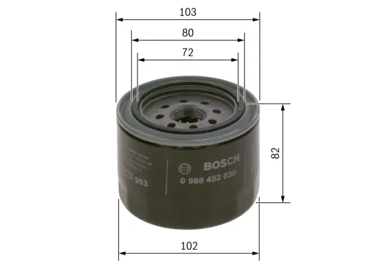 Ölfilter BOSCH 0 986 452 030 Bild Ölfilter BOSCH 0 986 452 030