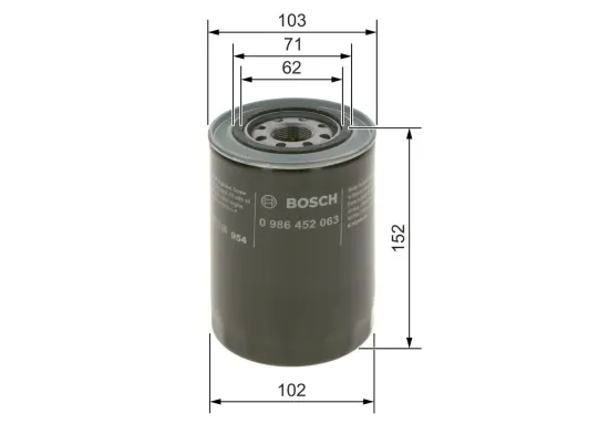 Ölfilter BOSCH 0 986 452 063 Bild Ölfilter BOSCH 0 986 452 063