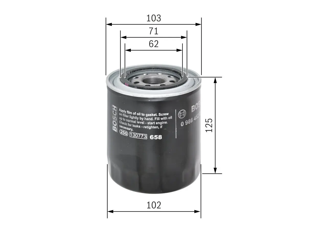 Ölfilter BOSCH 0 986 452 066