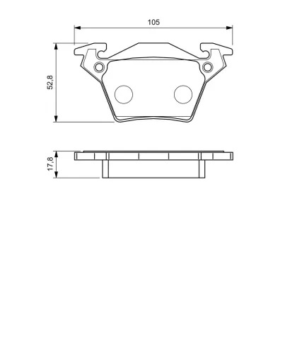 Bremsbelagsatz, Scheibenbremse BOSCH 0 986 460 002 Bild Bremsbelagsatz, Scheibenbremse BOSCH 0 986 460 002