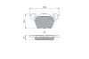 Bremsbelagsatz, Scheibenbremse BOSCH 0 986 460 002 Bild Bremsbelagsatz, Scheibenbremse BOSCH 0 986 460 002