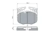 Bremsbelagsatz, Scheibenbremse BOSCH 0 986 460 060 Bild Bremsbelagsatz, Scheibenbremse BOSCH 0 986 460 060