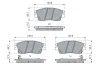 Bremsbelagsatz, Scheibenbremse Vorderachse BOSCH 0 986 460 076 Bild Bremsbelagsatz, Scheibenbremse Vorderachse BOSCH 0 986 460 076