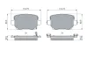 Bremsbelagsatz, Scheibenbremse Hinterachse BOSCH 0 986 460 087 Bild Bremsbelagsatz, Scheibenbremse Hinterachse BOSCH 0 986 460 087