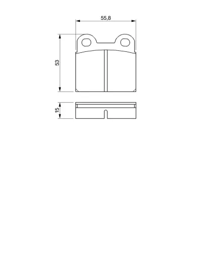 Bremsbelagsatz, Scheibenbremse BOSCH 0 986 460 101 Bild Bremsbelagsatz, Scheibenbremse BOSCH 0 986 460 101