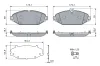 Bremsbelagsatz, Scheibenbremse Vorderachse BOSCH 0 986 460 129 Bild Bremsbelagsatz, Scheibenbremse Vorderachse BOSCH 0 986 460 129