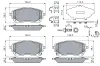 Bremsbelagsatz, Scheibenbremse BOSCH 0 986 460 149 Bild Bremsbelagsatz, Scheibenbremse BOSCH 0 986 460 149