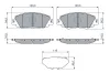 Bremsbelagsatz, Scheibenbremse Vorderachse BOSCH 0 986 460 152 Bild Bremsbelagsatz, Scheibenbremse Vorderachse BOSCH 0 986 460 152