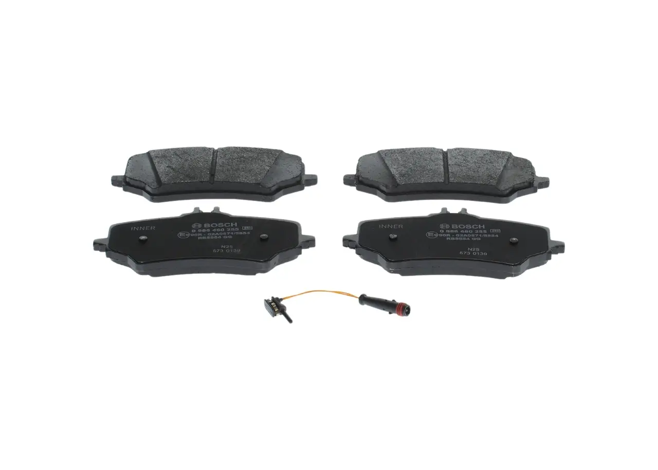 Bremsbelagsatz, Scheibenbremse Hinterachse BOSCH 0 986 460 255
