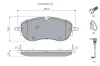 Bremsbelagsatz, Scheibenbremse Vorderachse BOSCH 0 986 460 281 Bild Bremsbelagsatz, Scheibenbremse Vorderachse BOSCH 0 986 460 281