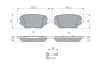 Bremsbelagsatz, Scheibenbremse Hinterachse BOSCH 0 986 460 286