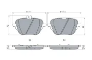Bremsbelagsatz, Scheibenbremse Hinterachse BOSCH 0 986 460 293