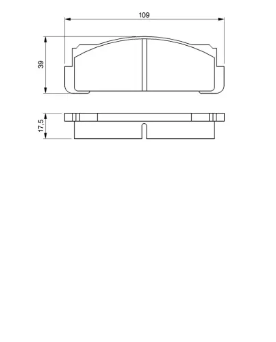 Bremsbelagsatz, Scheibenbremse BOSCH 0 986 460 736 Bild Bremsbelagsatz, Scheibenbremse BOSCH 0 986 460 736