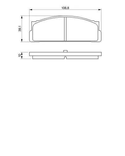 Bremsbelagsatz, Scheibenbremse Hinterachse BOSCH 0 986 460 741 Bild Bremsbelagsatz, Scheibenbremse Hinterachse BOSCH 0 986 460 741