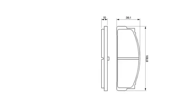 Bremsbelagsatz, Scheibenbremse Hinterachse BOSCH 0 986 460 741 Bild Bremsbelagsatz, Scheibenbremse Hinterachse BOSCH 0 986 460 741