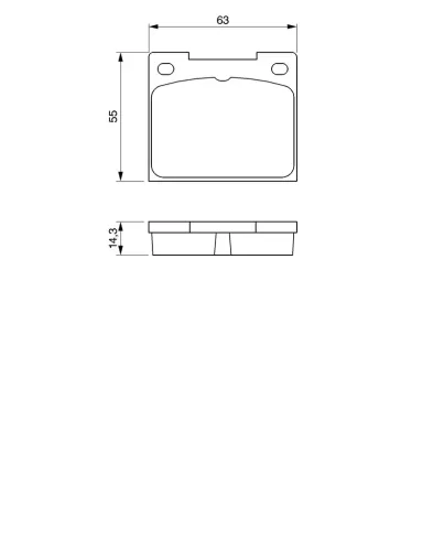 Bremsbelagsatz, Scheibenbremse BOSCH 0 986 460 881 Bild Bremsbelagsatz, Scheibenbremse BOSCH 0 986 460 881