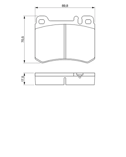 Bremsbelagsatz, Scheibenbremse Vorderachse BOSCH 0 986 460 959 Bild Bremsbelagsatz, Scheibenbremse Vorderachse BOSCH 0 986 460 959