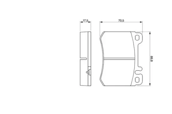 Bremsbelagsatz, Scheibenbremse BOSCH 0 986 460 959 Bild Bremsbelagsatz, Scheibenbremse BOSCH 0 986 460 959