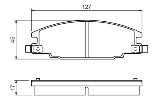 Bremsbelagsatz, Scheibenbremse BOSCH 0 986 460 960 Bild Bremsbelagsatz, Scheibenbremse BOSCH 0 986 460 960