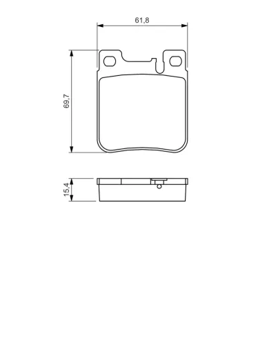 Bremsbelagsatz, Scheibenbremse BOSCH 0 986 460 965 Bild Bremsbelagsatz, Scheibenbremse BOSCH 0 986 460 965