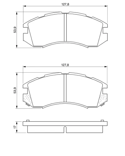 Bremsbelagsatz, Scheibenbremse BOSCH 0 986 460 984 Bild Bremsbelagsatz, Scheibenbremse BOSCH 0 986 460 984