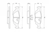 Bremsbelagsatz, Scheibenbremse BOSCH 0 986 460 996 Bild Bremsbelagsatz, Scheibenbremse BOSCH 0 986 460 996