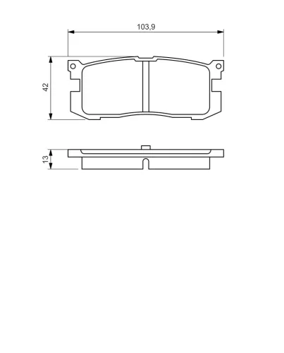 Bremsbelagsatz, Scheibenbremse BOSCH 0 986 461 138 Bild Bremsbelagsatz, Scheibenbremse BOSCH 0 986 461 138