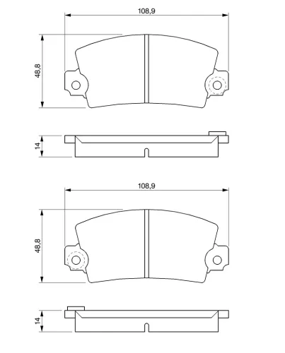Bremsbelagsatz, Scheibenbremse BOSCH 0 986 461 396 Bild Bremsbelagsatz, Scheibenbremse BOSCH 0 986 461 396