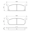 Bremsbelagsatz, Scheibenbremse Vorderachse BOSCH 0 986 461 751