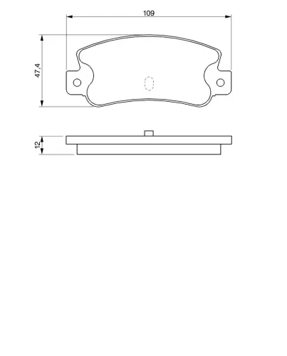 Bremsbelagsatz, Scheibenbremse Hinterachse BOSCH 0 986 461 770 Bild Bremsbelagsatz, Scheibenbremse Hinterachse BOSCH 0 986 461 770