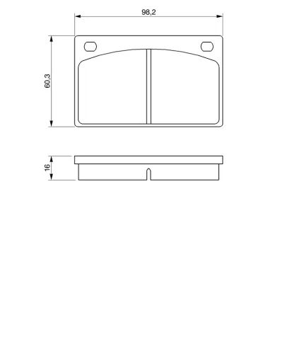 Bremsbelagsatz, Scheibenbremse BOSCH 0 986 462 001 Bild Bremsbelagsatz, Scheibenbremse BOSCH 0 986 462 001