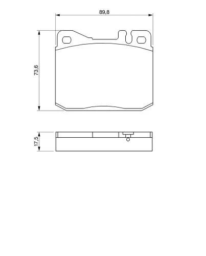 Bremsbelagsatz, Scheibenbremse BOSCH 0 986 463 412 Bild Bremsbelagsatz, Scheibenbremse BOSCH 0 986 463 412