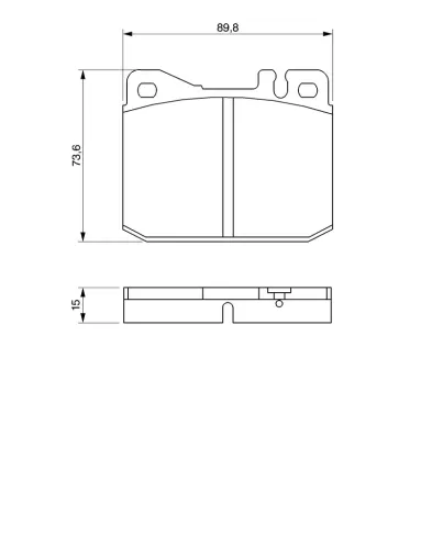 Bremsbelagsatz, Scheibenbremse Vorderachse BOSCH 0 986 463 921 Bild Bremsbelagsatz, Scheibenbremse Vorderachse BOSCH 0 986 463 921