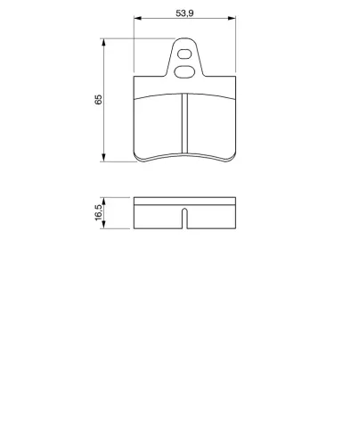 Bremsbelagsatz, Scheibenbremse BOSCH 0 986 465 751 Bild Bremsbelagsatz, Scheibenbremse BOSCH 0 986 465 751