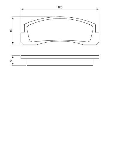 Bremsbelagsatz, Scheibenbremse Vorderachse BOSCH 0 986 466 601 Bild Bremsbelagsatz, Scheibenbremse Vorderachse BOSCH 0 986 466 601
