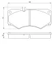 Bremsbelagsatz, Scheibenbremse Vorderachse BOSCH 0 986 467 841 Bild Bremsbelagsatz, Scheibenbremse Vorderachse BOSCH 0 986 467 841
