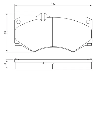 Bremsbelagsatz, Scheibenbremse Vorderachse BOSCH 0 986 467 841 Bild Bremsbelagsatz, Scheibenbremse Vorderachse BOSCH 0 986 467 841