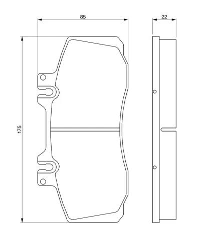 Bremsbelagsatz, Scheibenbremse BOSCH 0 986 468 350 Bild Bremsbelagsatz, Scheibenbremse BOSCH 0 986 468 350